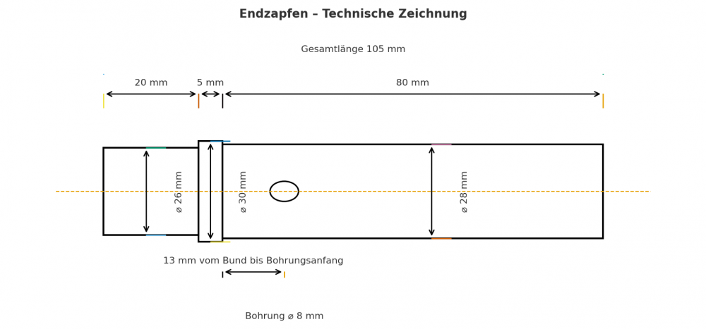 Kongskilde DTA127 DTA152 Endzapfen 171602337